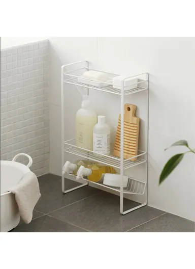 3 Tier Multi-Use Storage Rack Metal Storage Shelving Units Multipurpose (W30.6 x D13 x H50)cm