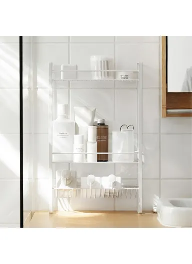 3 Tier Multi-Use Storage Rack Metal Storage Shelving Units Multipurpose (W30.6 x D13 x H50)cm