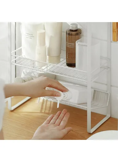 3 Tier Multi-Use Storage Rack Metal Storage Shelving Units Multipurpose (W30.6 x D13 x H50)cm