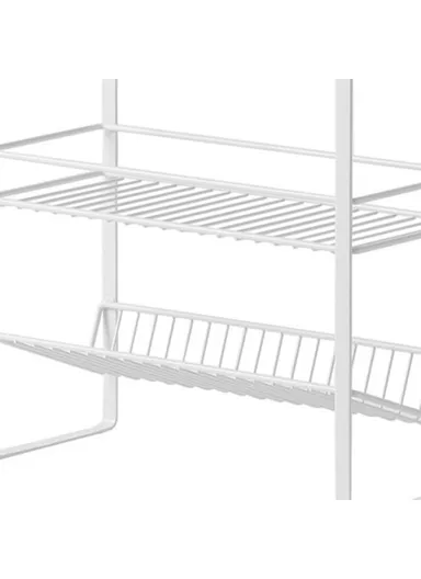 3 Tier Multi-Use Storage Rack Metal Storage Shelving Units Multipurpose (W30.6 x D13 x H50)cm
