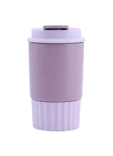 360ml Thermal Insulated Stainless Steel Coffee Mug For Hot Cold Drinks - Lavender Purple