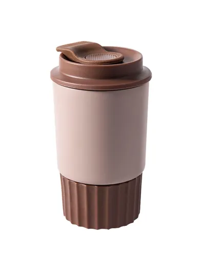 360ml Thermal Insulated Stainless Steel Coffee Mug for Hot Cold Drinks (BPA Free, No FDA) - Milk Coffee