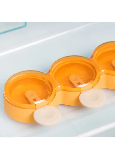 DIY Silicone Doughnut Ice Cream Mold Dessert Freezer Fruit Juice Milk Pop Ice Cube Mold with Sticks - Green