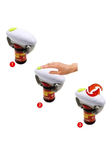 Double-ear Electric Can Kitchen Glass Special Automatic Bottle Opener - Green