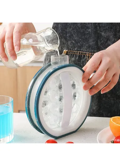 Ice Cube Maker Box Mold Water Bottle Freezer Ice Tray For Drinks - Light Grey