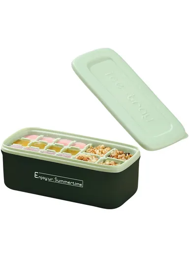 200ml Ice Cube Tray Easy Release Stackable Ice Tray - Green
