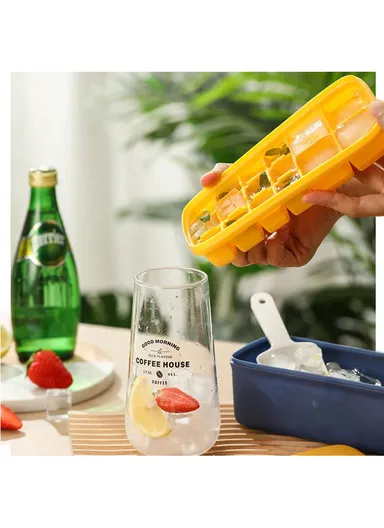 200ml Ice Cube Tray Easy Release Stackable Ice Tray - Green