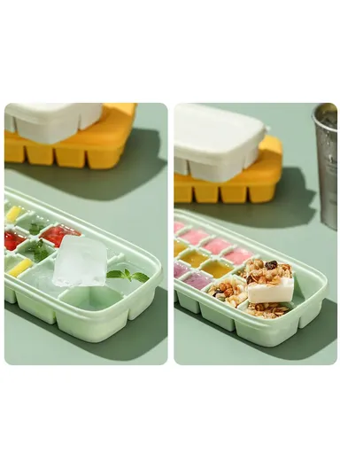 200ml Ice Cube Tray Easy Release Stackable Ice Tray - Green