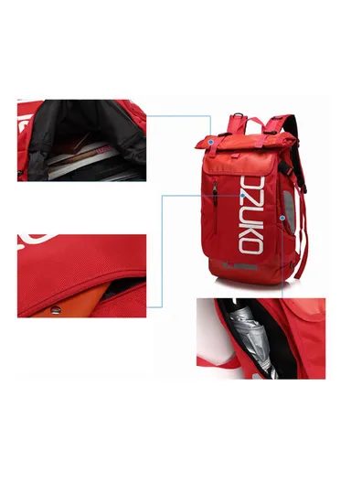 Casual Travel Oxford Cloth Backpack Men Dual Shoulder Laptop Bag 8020 - Black