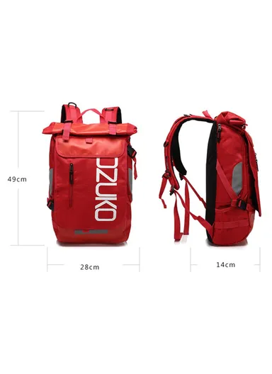 Casual Travel Oxford Cloth Backpack Men Dual Shoulder Laptop Bag 8020 - Black