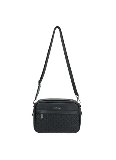 Men's Crossbody Bag Briefcase PU Leather Messenger Shoulder Bag N8914 (W24 x D7.5 x H17)cm