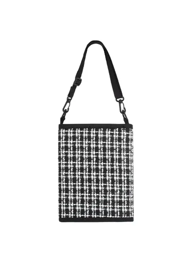 Car Trash Can Foldable Bag Cloth Hanging Garbage Bin Snack Storage Box - Beige - Black