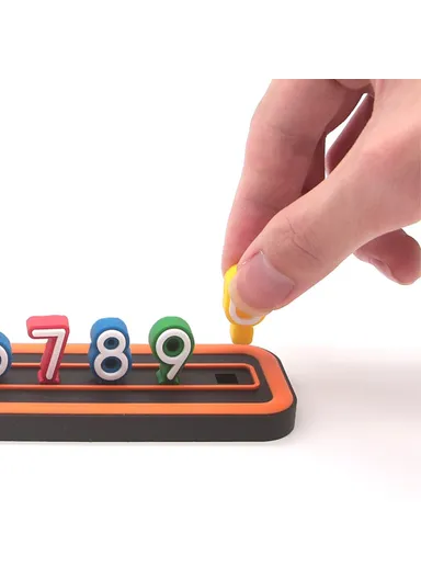 PVC Car Stop Sign Temporary Parking 5 Colors Phone Number Plate bws-286 - Orange