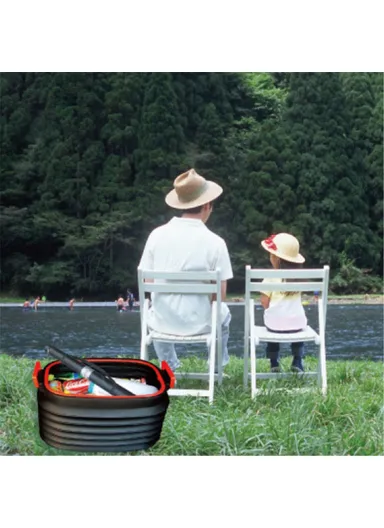 37L Retractable Folding Car Trash Bin Trunk Storage Box Outdoor Fishing Water Bucket BN-A37L-5P