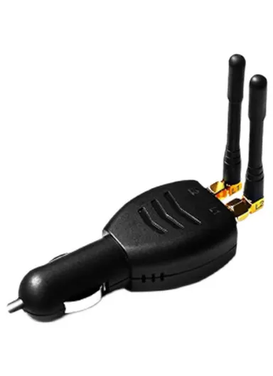 12-24V Dual-Band Car GPS Jammer, Cigarette Lighter Signal Interference Blocker 