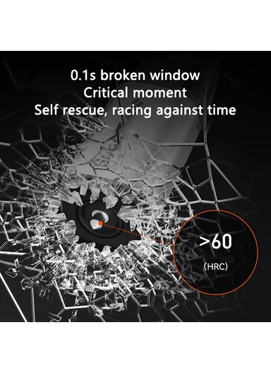 Car Emergency Window Breaker Safety Hammer Seat Belt Cutter Escape Tool CS-B16 - White