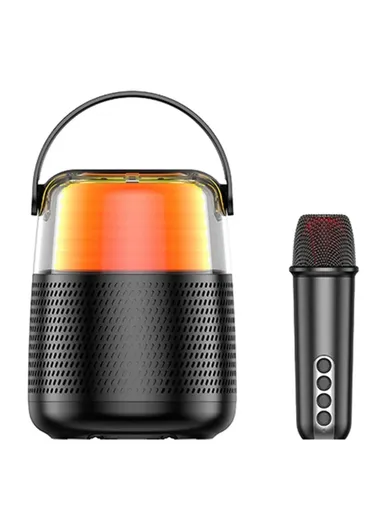 1500mAh 12W Karaoke Machine With Microphone Portable RGB Bluetooth Speaker Y387