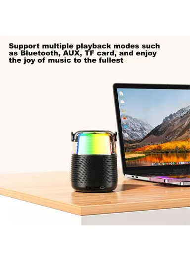 1500mAh 12W Karaoke Machine With Microphone Portable RGB Bluetooth Speaker Y387