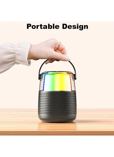 1500mAh 12W Karaoke Machine With Microphone Portable RGB Bluetooth Speaker Y387