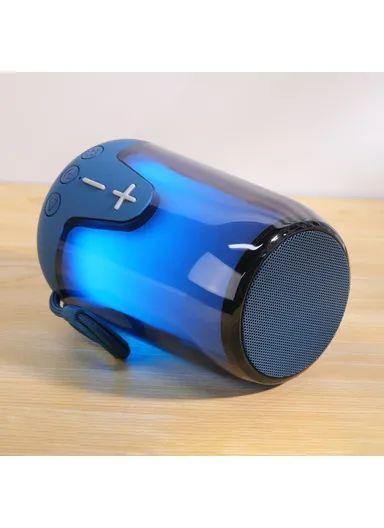 1200mAh 5W RGB Light Portable Bluetooth Speaker TWS Wireless Subwoofer Support Hands-free Calling TG652 - Red