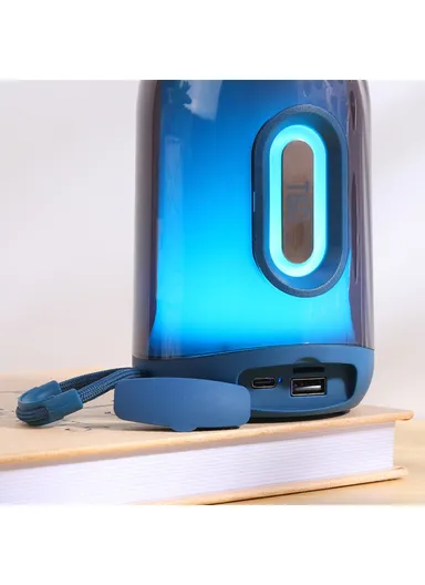 1200mAh 5W RGB Light Portable Bluetooth Speaker TWS Wireless Subwoofer Support Hands-free Calling TG652 - Red