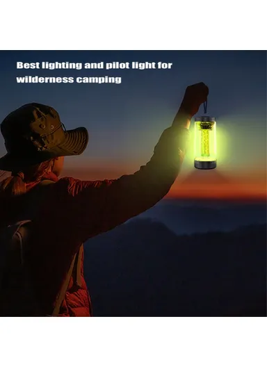 Outdoor Wireless Bluetooth Speaker Colorful Light Effect Portable Speaker Support FM TF Card USB Flash Z15 - Black