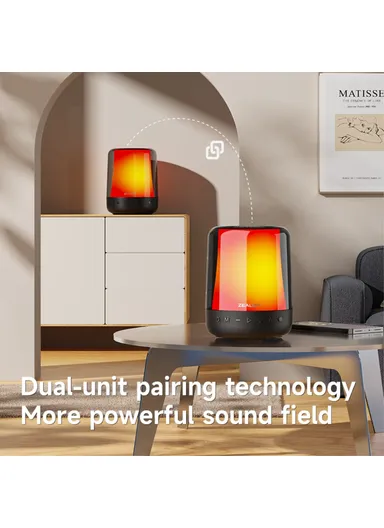 3600mAh 20W RGB Light Bluetooth 5.2 Wireless Speaker With 2 Microphones S66M