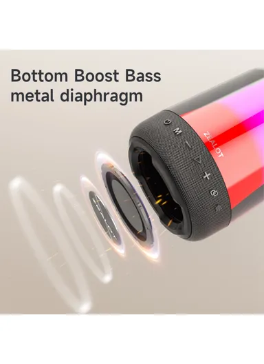 3600mAh 20W RGB Light Bluetooth 5.2 Wireless Speaker With 2 Microphones S66M