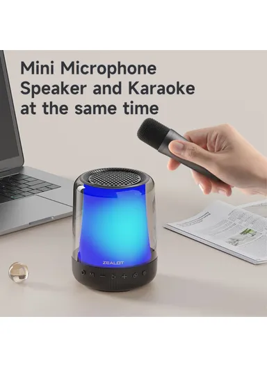 3600mAh 20W RGB Light Bluetooth 5.2 Wireless Speaker With 2 Microphones S66M