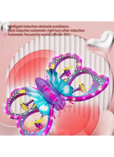 2x1000mAh Kids Butterfly Quadcopter RC Drone Toy Without Aerial Photo Function Dual Batteries V40