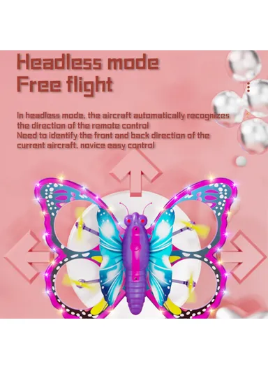 2x1000mAh Kids Butterfly Quadcopter RC Drone Toy Without Aerial Photo Function Dual Batteries V40