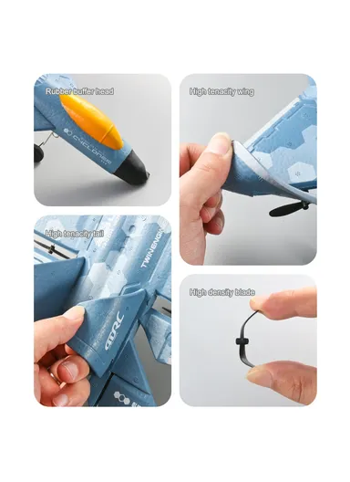 2x1000mAh 3-Channel EPP Foam Glider Drone Lightweight RC Aircraft &amp; Dual Batteries G7