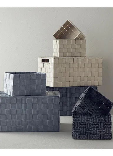 Shine Polypropylene Basket 16x16x9.5 cm Black