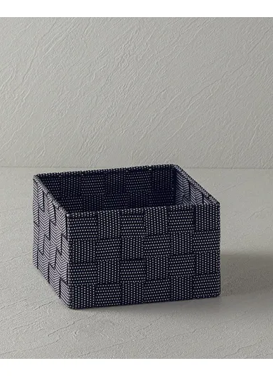 Shine Polypropylene Basket 16x16x9.5 cm Black