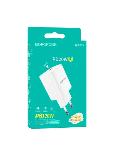 PC PD20W AC Power Adapter BA81A (L3.7 x W4.2 x H7.9)cm - White