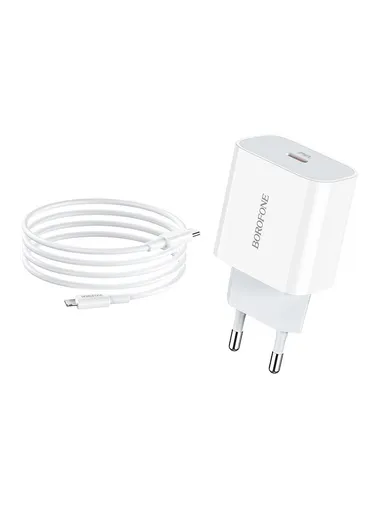 PC Speedy PD20W Charger Set (C TO iP) (EU) BA38A Plus (L3.7 x W4.2 x H7.9)cm - White