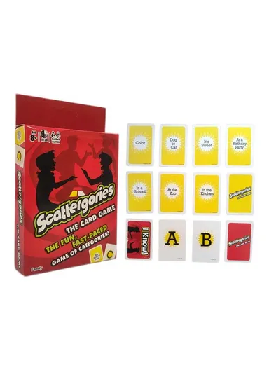 8+Years Adults &amp; Teens Scattergories The Card Game Party Card Games 
