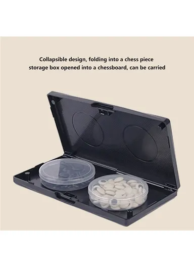 Portable Magnetic Foldable Chess Board Kids Gomoku Go Game Set (L35.8 x W35.8)cm