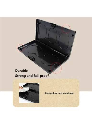 Portable Magnetic Foldable Chess Board Kids Gomoku Go Game Set (L35.8 x W35.8)cm