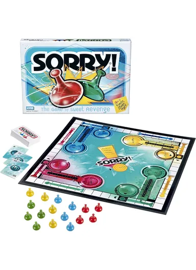 2-4 Players Hasbro Gaming Sorry! Game (L26.7 x W26.7 x H4)cm