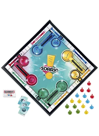 2-4 Players Hasbro Gaming Sorry! Game (L26.7 x W26.7 x H4)cm
