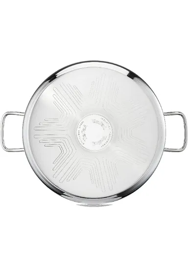 28cm Stainless Steel Intuition XL Saucepan With Glass Lid B8646404 - Inox