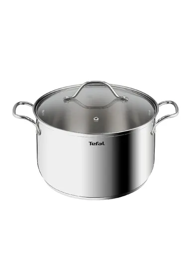 26cm Stainless Steel Intuition XL Saucepan With Glass Lid B8646304 - Inox