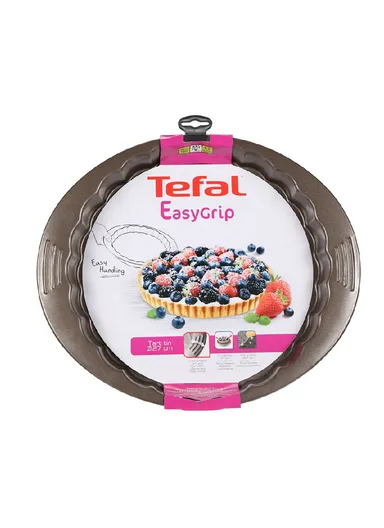 27cm Carbon Steel Easy Grip Fluted Tart Non-Stick Coating J1628345