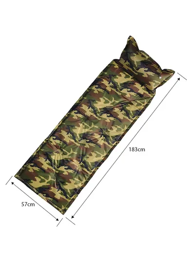 Camouflage Pattern Automatic Inflation Mattress With Carry Bag G05-1C (L183 x W57 x H2.5)cm