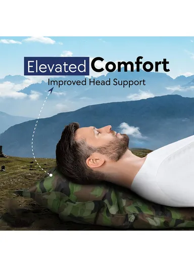 Camouflage Pattern Automatic Inflation Mattress With Carry Bag G05-1C (L183 x W57 x H2.5)cm