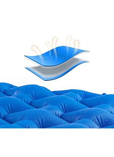 TVU Diamond Shaped Inflatable Air Mattress G05-2 (L195 x W60 x H5)cm - Blue
