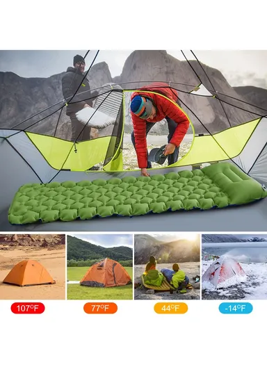 TVU Diamond Shaped Inflatable Air Mattress G05-2 (L195 x W60 x H5)cm - Orange