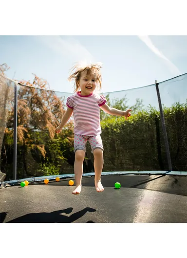 150cm Trampoline With 40cm Off Floor &amp; 155cm Total Height LB5FT - Black &amp; Blue