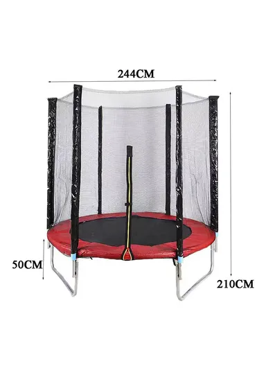 244cm Trampoline WITH 50CM OFF FLOOR &amp; 210CM TOTAL HEIGHT LB8FT